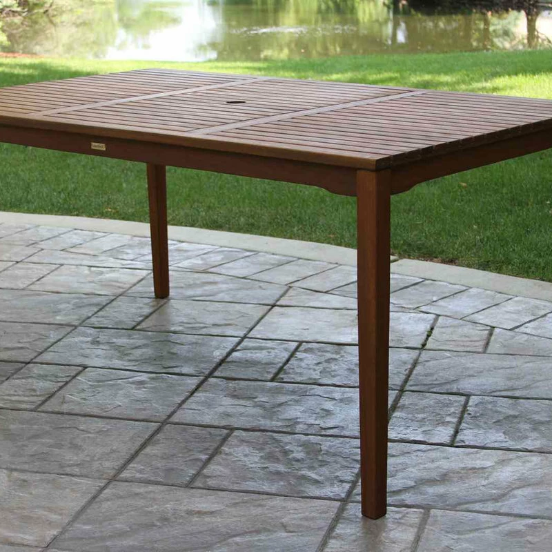 Best reviews of ๐งจ Outdoor Interiors Rectangular Eucalyptus Dining Table ๐ - Image 4