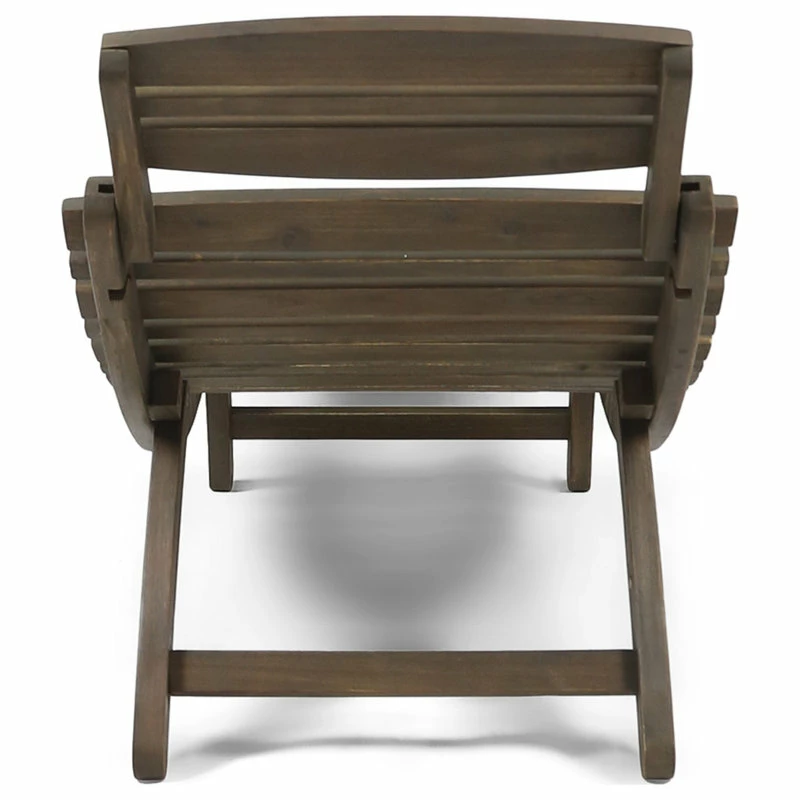 Best deal ๐ฅ GDFStudio GDF Studio Tycie Outdoor Acacia Wood Foldable Chaise Lounge, Gray ๐ฏ - Image 6
