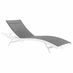 Coupon 🔔 Modway Glimpse Outdoor Patio Mesh Chaise Lounge Chair, White Gray ✨