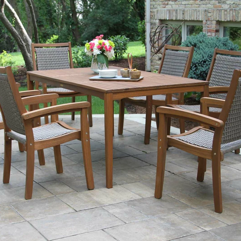 Best reviews of ๐งจ Outdoor Interiors Rectangular Eucalyptus Dining Table ๐ - Image 2
