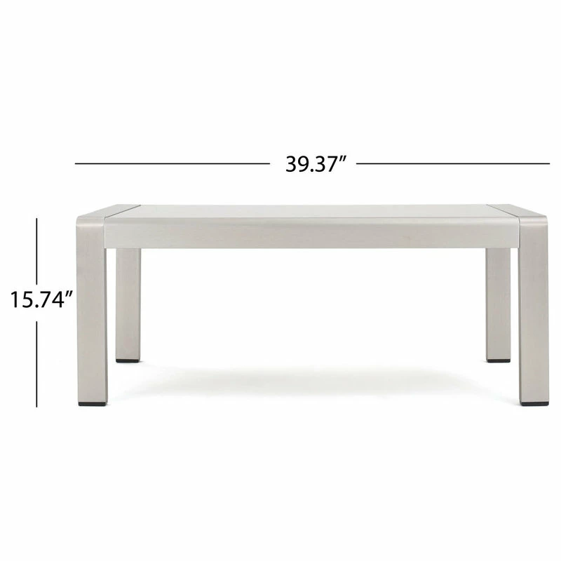 Promo 😀 GDFStudio 5-Piece Crested Bay Outdoor Aluminum Sofa Set With Khaki Cushions 👏 - Image 9