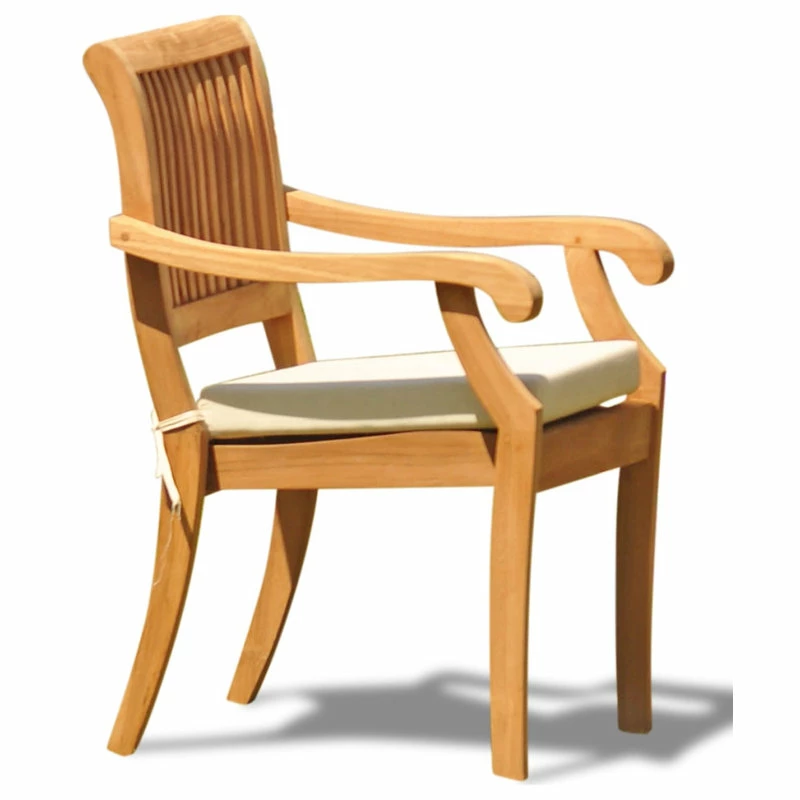 Best reviews of ๐ Teak Deals 13-Piece Outdoor Teak Dining Set, 117" Rectangle Table, 12 Arbor Stacking Chairs ๐ - Image 9