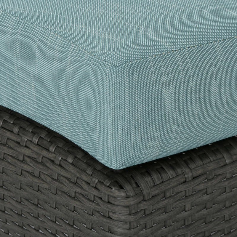 Best Sale ✔️ GDFStudio GDF Studio 5-Piece Venice Outdoor 4 Seater Curved Wicker Sectional Sofa Set 👏 - Image 9