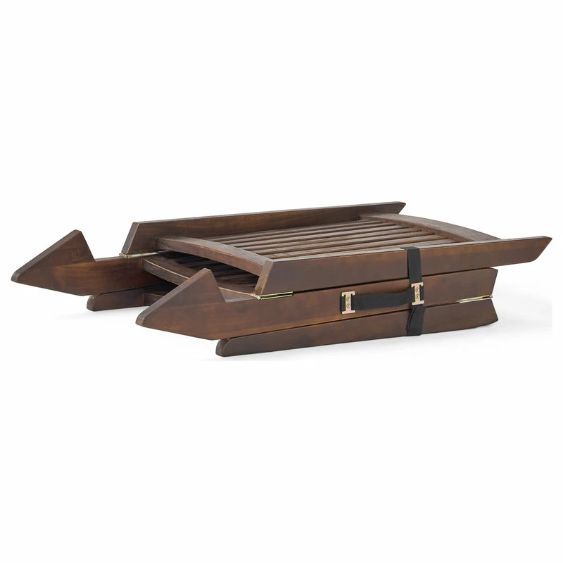 Best Sale ๐ GDFStudio GDF Studio Midori Mahogany Wood Folding Chaise Lounger Chair With Cream Cushion ๐ - Image 9