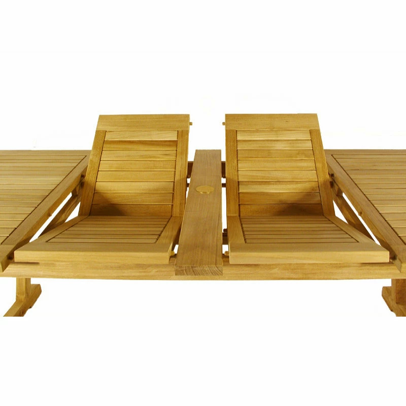 New ๐ฅ Teak Deals 11-Piece Outdoor Teak Dining Set, 117" Rectangle Table, 10 Giva Arm Chairs ๐ - Image 7