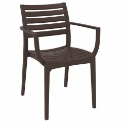 Best Sale ⭐ Compamia Artemis Outdoor Dining Armchairs - Set Of 2, Brown 👍