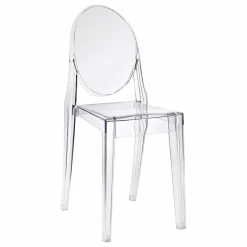 Outlet ⭐ LexMod Casper Dining Side Chair, Clear 🔥