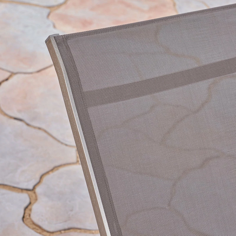 Hot Sale ๐ GDFStudio GDF Studio Joy Outdoor Mesh And Aluminum Chaise Lounge, Set Of 2, Gray ๐ - Image 5