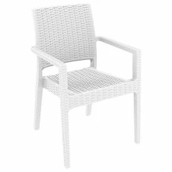 Best reviews of ❤️ Compamia Ibiza Outdoor Dining Armchairs, Set Of 2, White 🤩