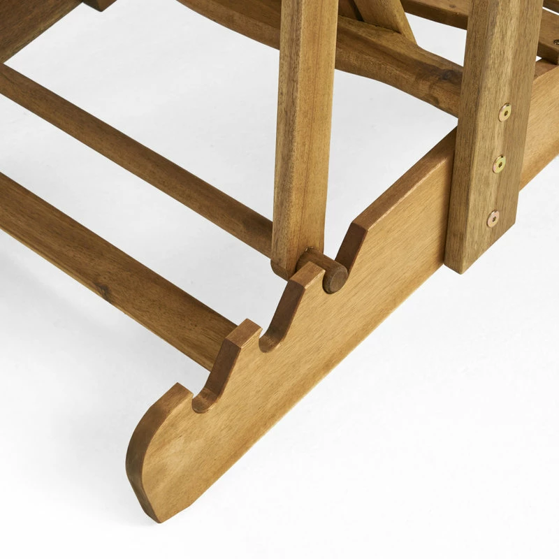 Buy 🌟 GDFStudio GDF Studio Katherine Outdoor Reclining Wood Adirondack Chair With Footrest, Natu 🌟 - Image 9