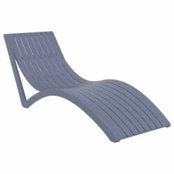 Coupon ⭐ Compamia Slim Pool Chaise Sun Lounger, Set Of 2, Dark Gray 💯