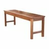 Promo 🌟 Walker Edison Acacia Wood Outdoor Patio Bench - Brown 💯