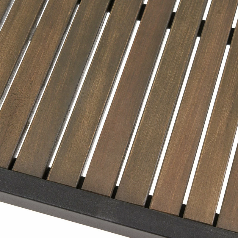 Cheap ๐ GDFStudio Owen Outdoor Wood And Iron Dining Chair, Set Of 2, Gray Finish, Black Finish ๐ - Image 8