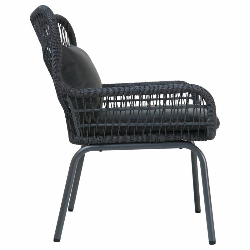 Discount ๐ GDFStudio GDF Studio Kimberley Outdoor Steel And Rope Club Chairs With Cushioned, Set Of 2 ๐ - Image 7