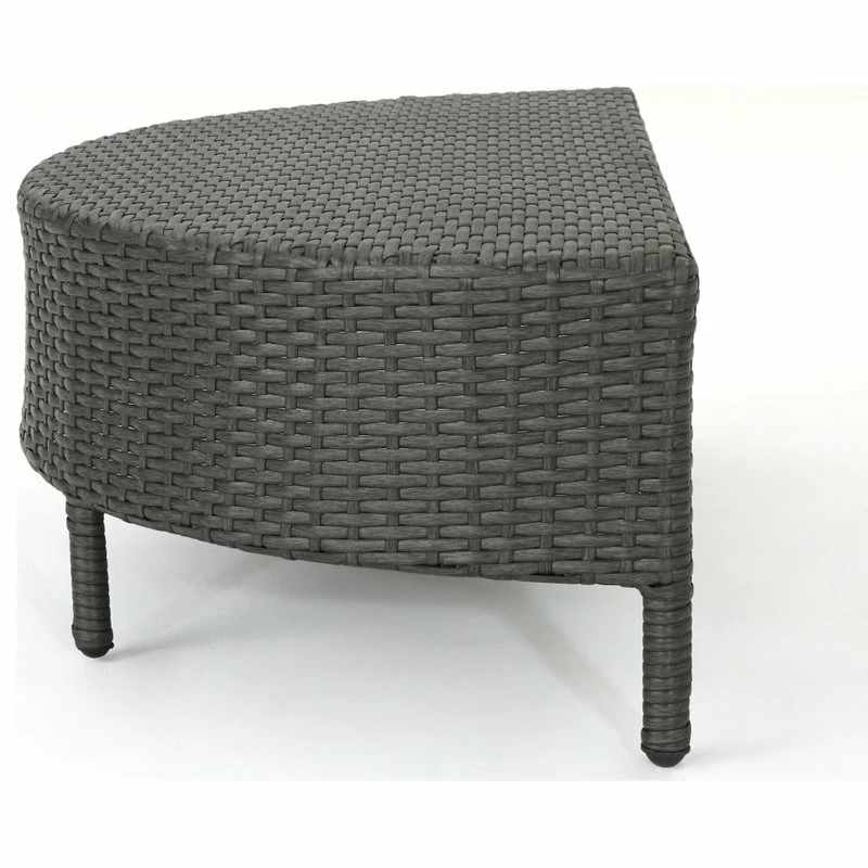 Best Sale ✔️ GDFStudio GDF Studio 5-Piece Venice Outdoor 4 Seater Curved Wicker Sectional Sofa Set 👏 - Image 4