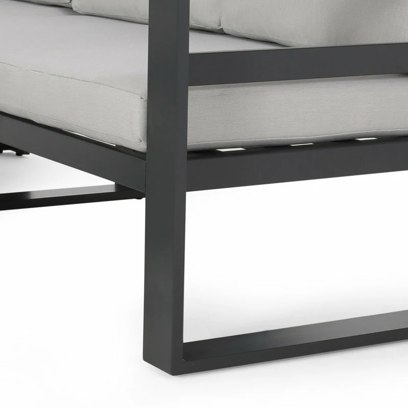 Deals 🤩 GDFStudio Queena Outdoor Aluminum Sofa Sectional With Coffee Table 🧨 - Image 9