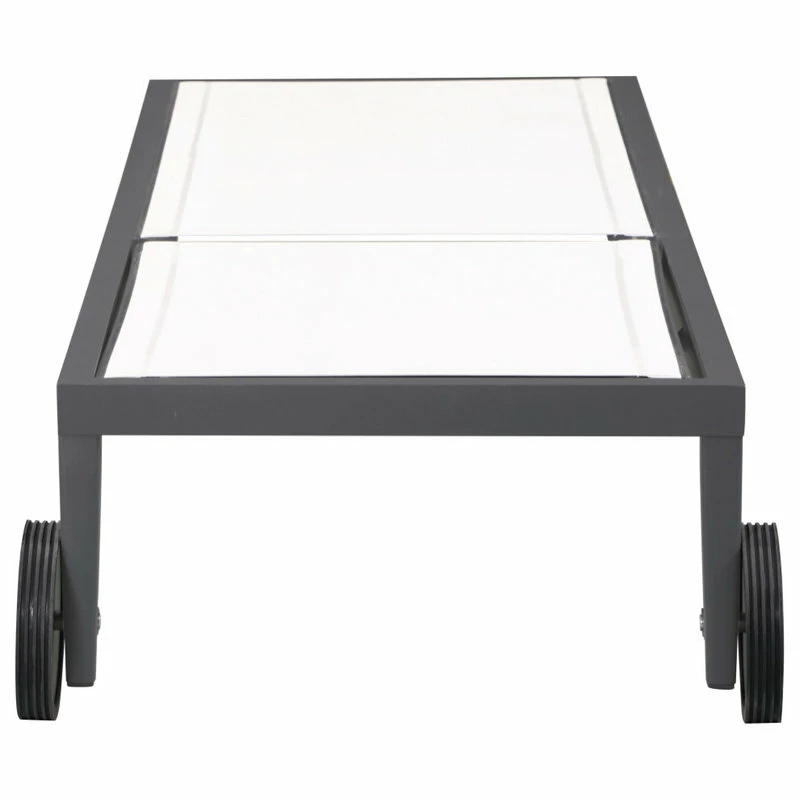 Coupon ๐ Meridian Furniture Nizuc Outdoor Patio Chaise Lounge Chair, Off-White Resilient Mesh Waterproof Fab โค๏ธ - Image 4