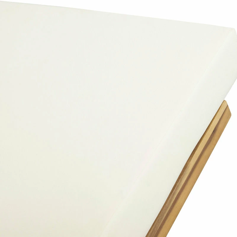 Promo 💯 GDFStudio Setlla Acacia Wood Chaise Lounge And Cushion Set, Set Of 4, Cream 🌟 - Image 4