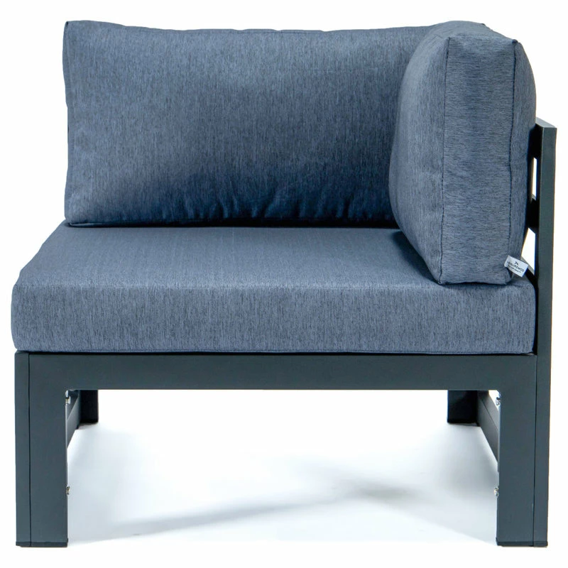 Deals โ LeisureMod Chelsea Outdoor 7-Piece Aluminum Conversation Set With Fire Pit Table, Blue ๐ - Image 10