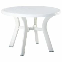 Brand new 🛒 Compamia Truva Outdoor Dining Table, White 🎁