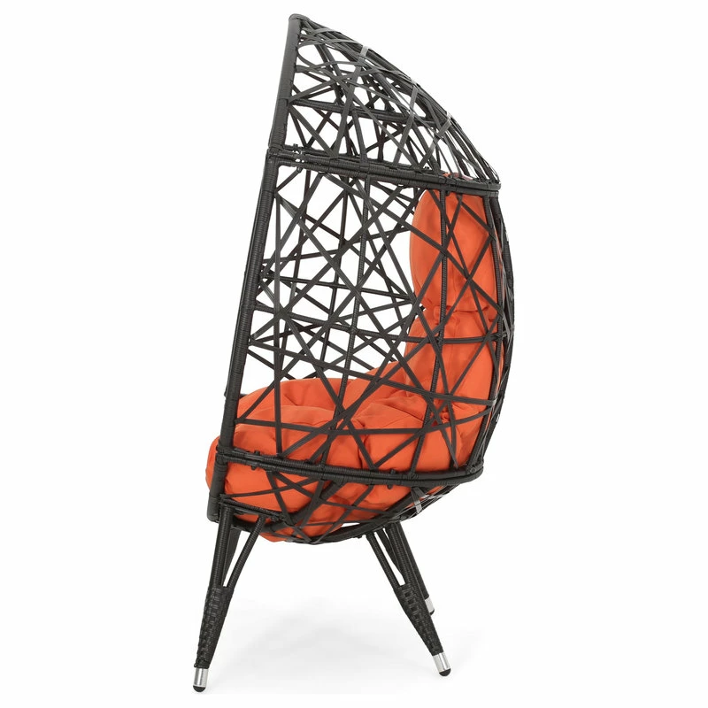 Hot Sale ๐งจ GDFStudio Michelle Outdoor Wicker Teardrop Chair With Cushion ๐ - Image 8