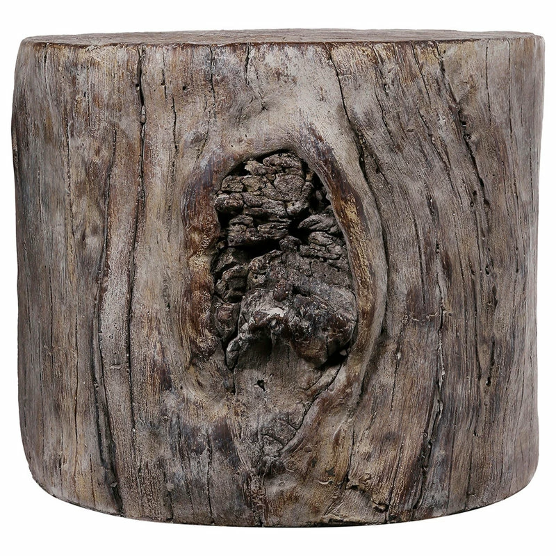 Discount ๐ AB Home Round Small Tree Stump Cement Stool 1412 ๐ฅฐ - Image 2