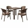 Cheapest 🛒 Compamia Daytona 5-Piece Outdoor Square Dining Set, Brown 🛒