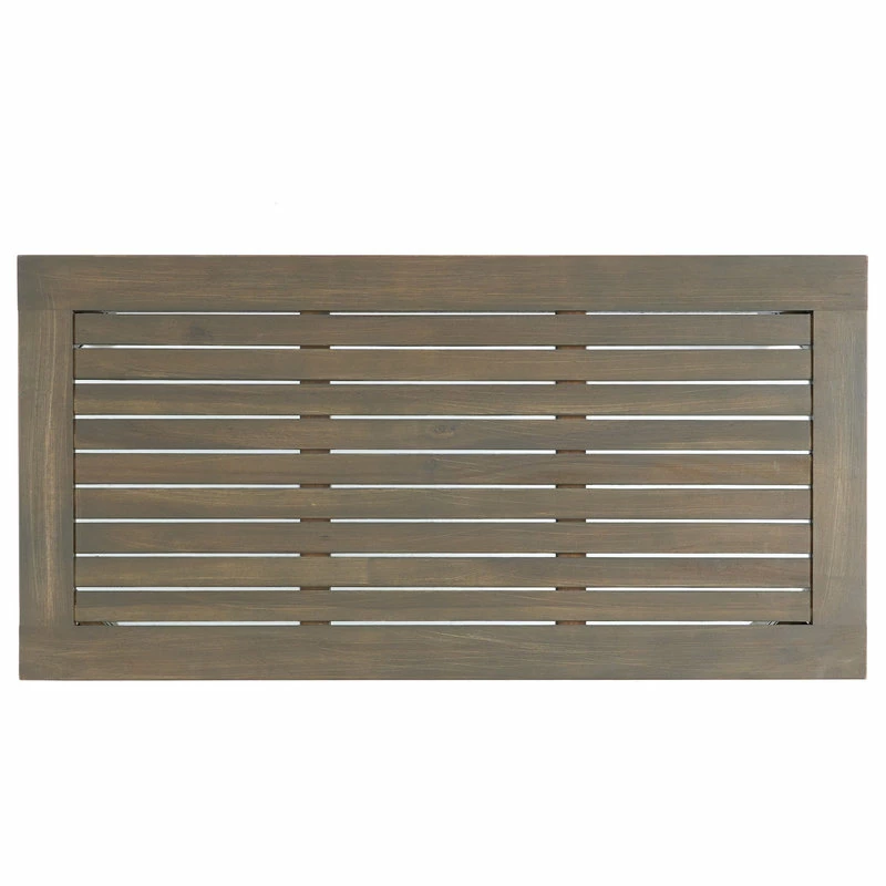 New โ GDFStudio GDF Studio Preston Outdoor Acacia Wood Loveseat And Coffee Table, Gray/Dark Gray ๐ - Image 14