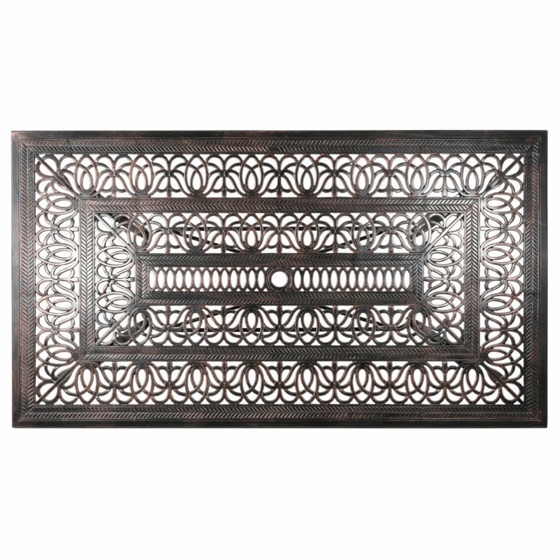 Best reviews of ๐ GDFStudio Joyce Outdoor Rectangular Cast Aluminum Dining Table โ๏ธ - Image 6