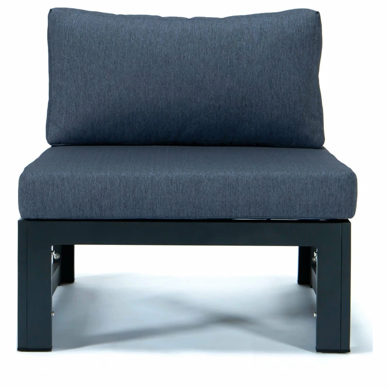 Deals โ LeisureMod Chelsea Outdoor 7-Piece Aluminum Conversation Set With Fire Pit Table, Blue ๐ - Image 7