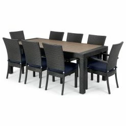 Flash Sale 🎁 RST Brands Deco 9 Piece Dining Set, Blue ⭐