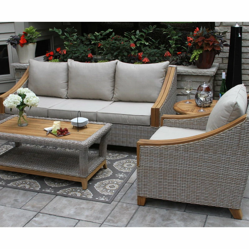Flash Sale ๐ Outdoor Interiors Ash Wicker And Teak Armchair With Sunbrella Fabrics โจ - Image 5