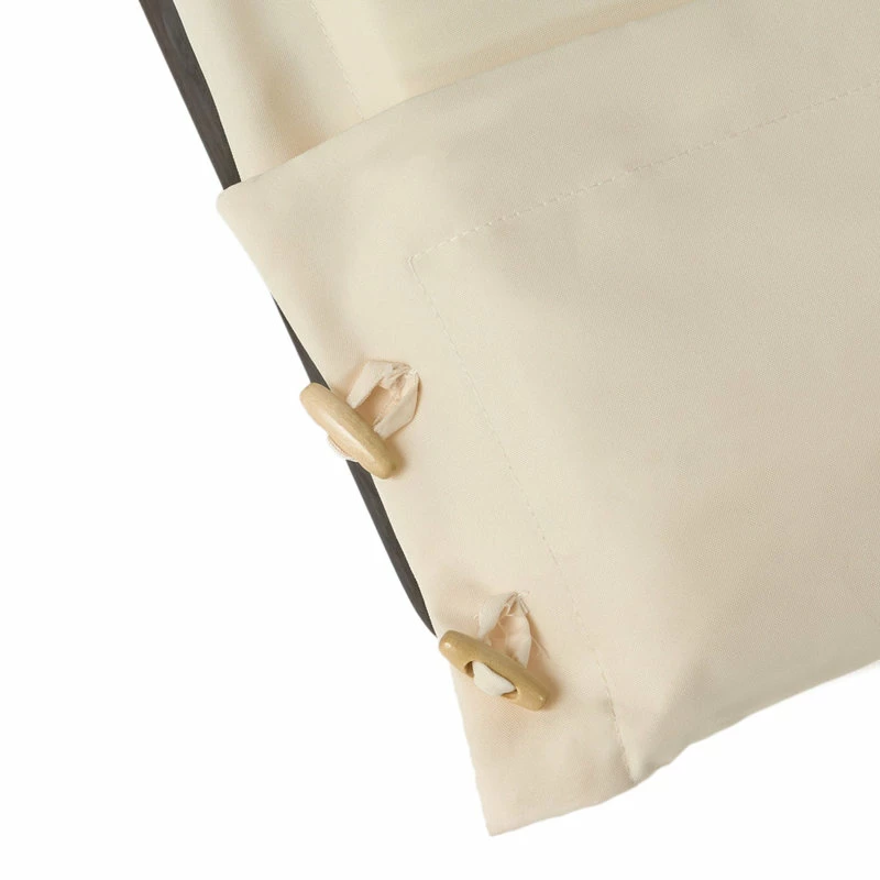 Best Sale ๐ GDFStudio GDF Studio Midori Mahogany Wood Folding Chaise Lounger Chair With Cream Cushion ๐ - Image 7