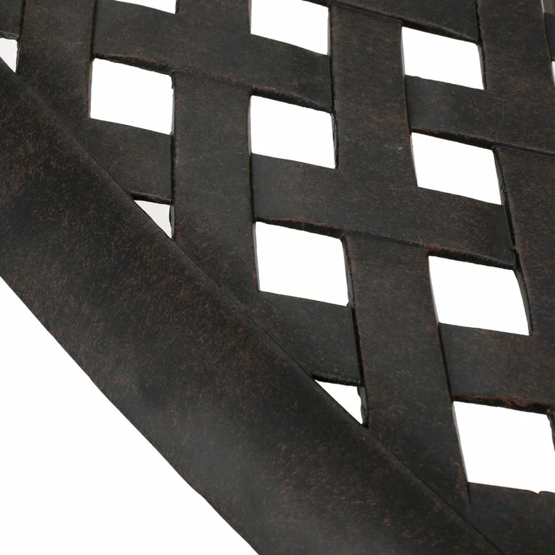 Buy 🔥 GDFStudio GDF Studio Fonzo Outdoor Bronze Cast Aluminum Dining Chairs, Set Of 2 🎁 - Image 6