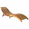 Coupon ⭐ Vida XL LLC VidaXL Solid Acacia Wood Sun Lounger Brown Garden Outdoor Sofa Chair Seat 😀