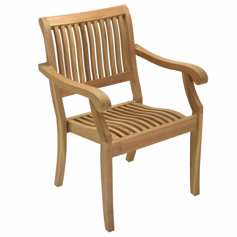 Best reviews of ๐ Teak Deals 13-Piece Outdoor Teak Dining Set, 117" Rectangle Table, 12 Arbor Stacking Chairs ๐ - Image 10