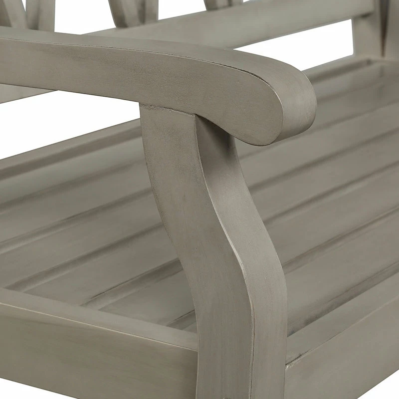 Cheap ๐ฅฐ Pebble Lane Living Indoor/Outdoor Two Seater Elegant Wood Bench- Light Dove Grey ๐ฅ - Image 4