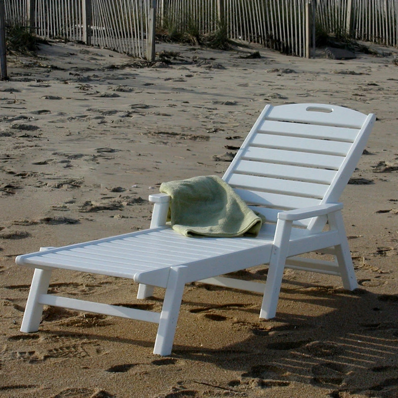 Buy ๐งจ Polywood Nautical Chaise With Arms, Slate Gray ๐ - Image 3