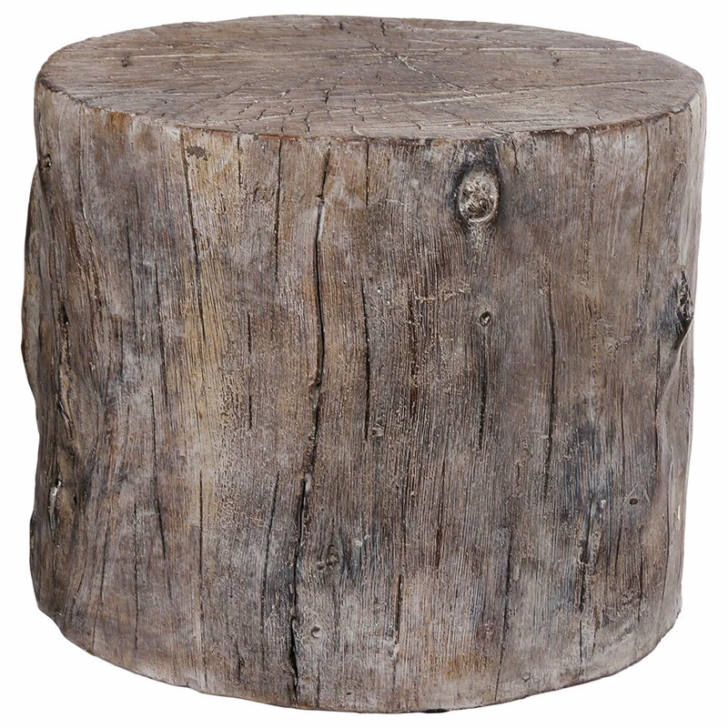Discount ๐ AB Home Round Small Tree Stump Cement Stool 1412 ๐ฅฐ - Image 4