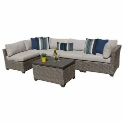 Cheapest 🔔 TKClassics Monterey 6 Piece Outdoor Wicker Patio Furniture Set 06a 😍