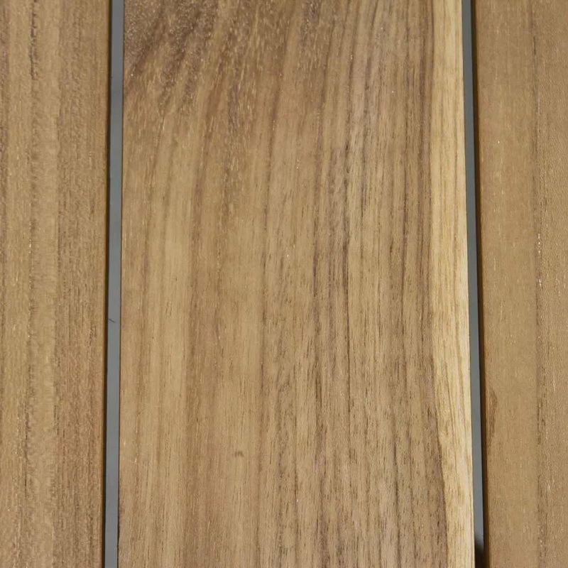 New 🤩 Outdoor Interiors 7-Piece Teak And Ash Gray Wicker Dining Set With Composite Top And Trestle Base 🧨 - Image 7