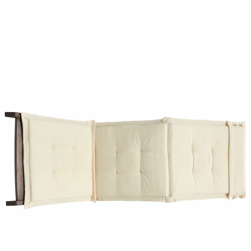 Best Sale ๐ GDFStudio GDF Studio Midori Mahogany Wood Folding Chaise Lounger Chair With Cream Cushion ๐ - Image 11