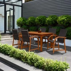 Best Sale 🌟 Amazonia Bahamas 7-Piece Eucalyptus Rectangular Patio Dining Set 🛒